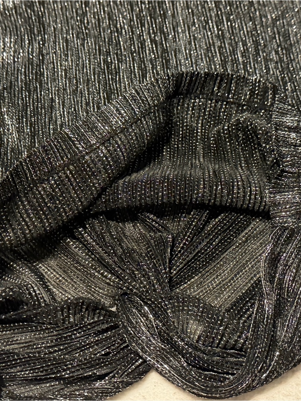 IRO Metallic Gunmetal Twist-Front Crop Top - Picture 7 of 10